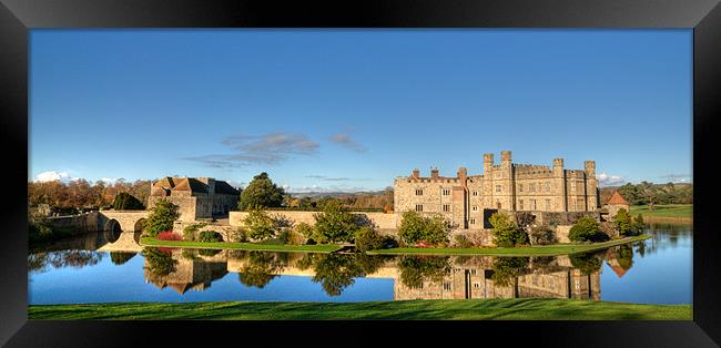 Enchanting Leeds Castle Reflections Framed Print by Chris Thaxter