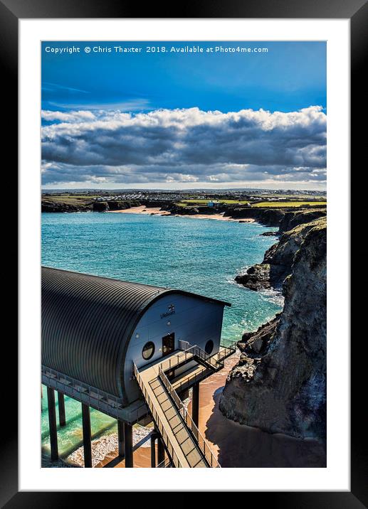 Spirit of Padstow A Beacon of Hope for Mariners Framed Mounted Print by Chris Thaxter