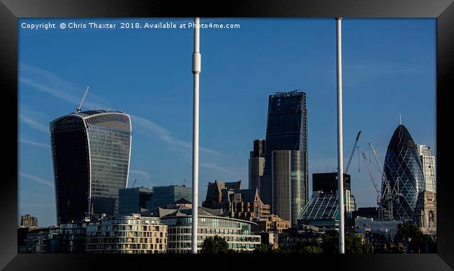 Londons Iconic Skyline Framed Print by Chris Thaxter