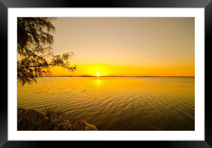 Majestic Sunrise Over Key Largo Framed Mounted Print by Chris Thaxter