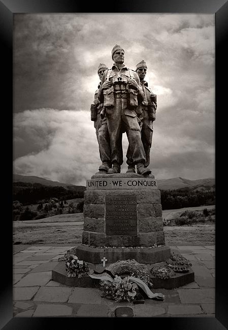 Commando Memorial Framed Print by Chris Thaxter
