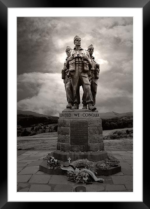 Commando Memorial Framed Mounted Print by Chris Thaxter