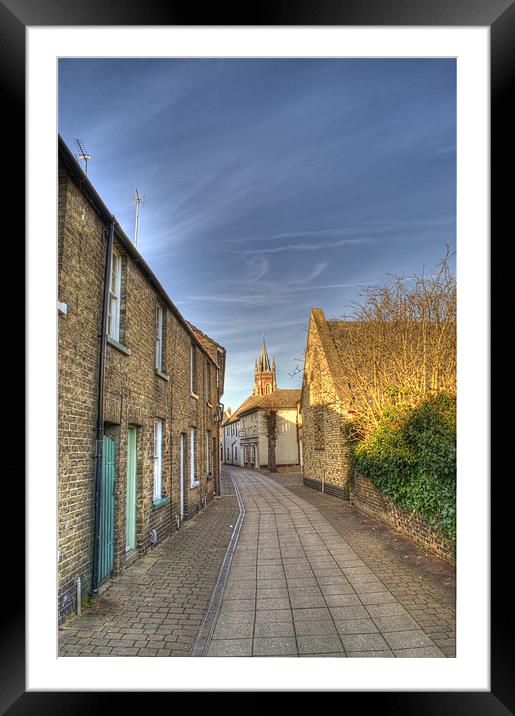 Serene St Neots Lane Framed Mounted Print by Chris Thaxter