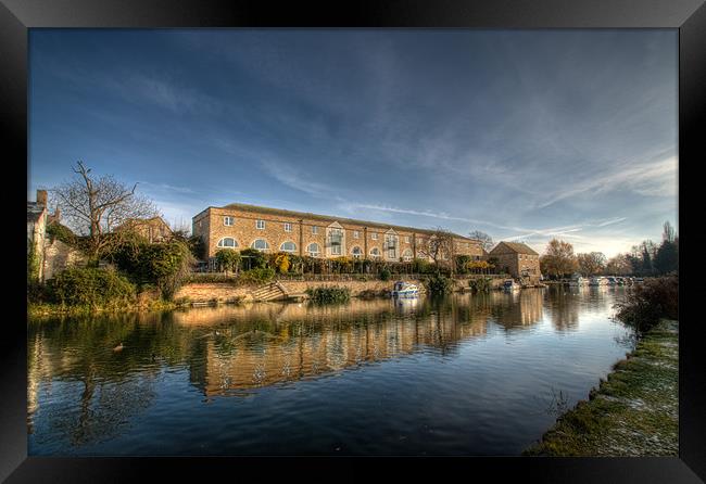 St Neots Riverside Framed Print by Chris Thaxter