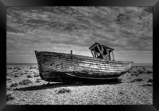 Dungeness Boat Days gone By Framed Print by Chris Thaxter