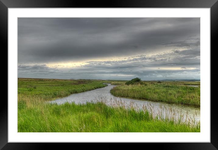 Cley Marsh view Framed Mounted Print by Chris Thaxter