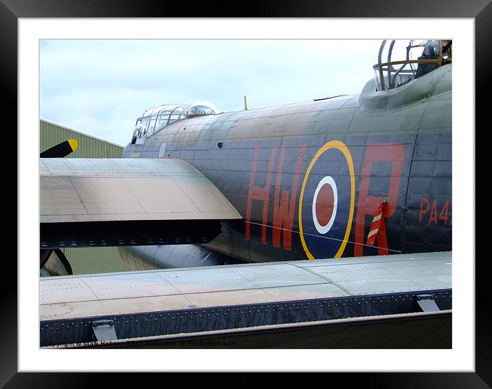Lancaster Bomber Framed Mounted Print by Mark Hobson