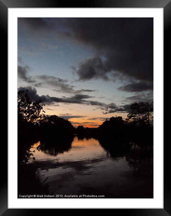 Twighlight Framed Mounted Print by Mark Hobson