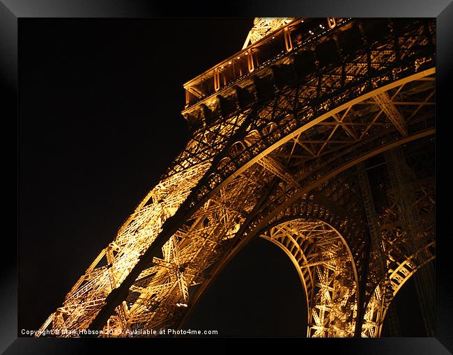 Eiffel Tower Framed Print by Mark Hobson