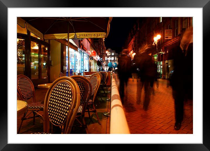 Coffee Rush Framed Mounted Print by Mark Hobson
