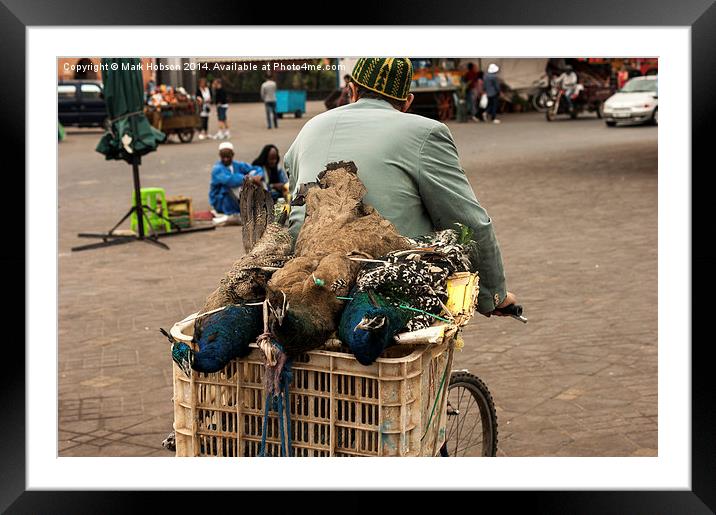 The Peacocks Framed Mounted Print by Mark Hobson