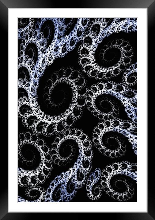 Tentacles Abstract Framed Mounted Print by Bel Menpes