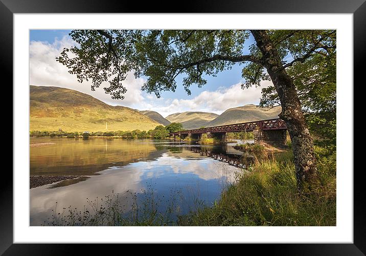 Railway Viaduct Over River Orchy Framed Mounted Print by Bel Menpes