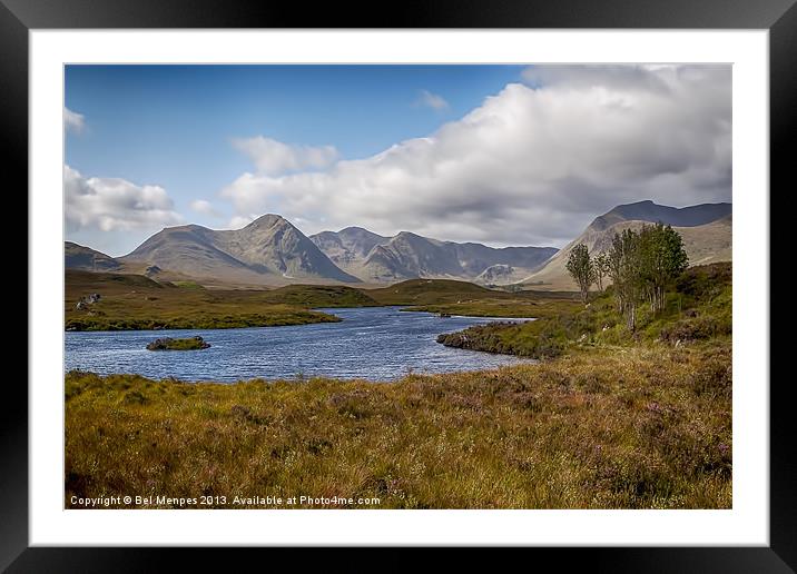 Lochan na h-Achlaise Framed Mounted Print by Bel Menpes