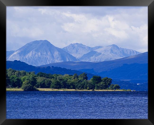 Loch Rannoch and Distant Mountains Framed Print by Bel Menpes