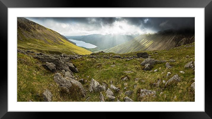 Wasdale Storms Framed Mounted Print by James Grant