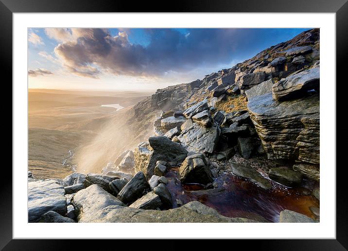 Kinder Downfall Sunset Framed Mounted Print by James Grant