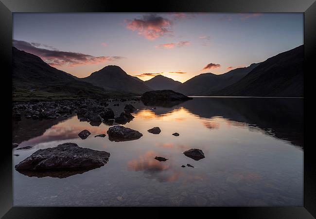 Wast Water Dawn Framed Print by James Grant