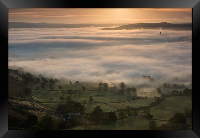 Hope Valley Fog Framed Print by James Grant