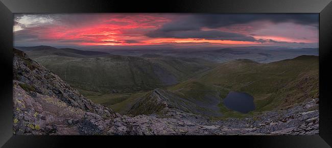 Blencathra Sunrise - Sharp Edge Panoramic Framed Print by James Grant