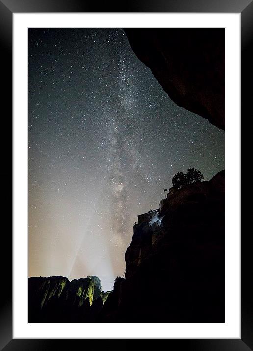 Meteora Milky Way Framed Mounted Print by James Grant