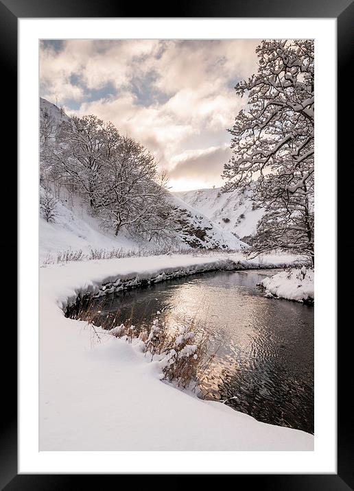  Wolfcotes Dale Winter Framed Mounted Print by James Grant