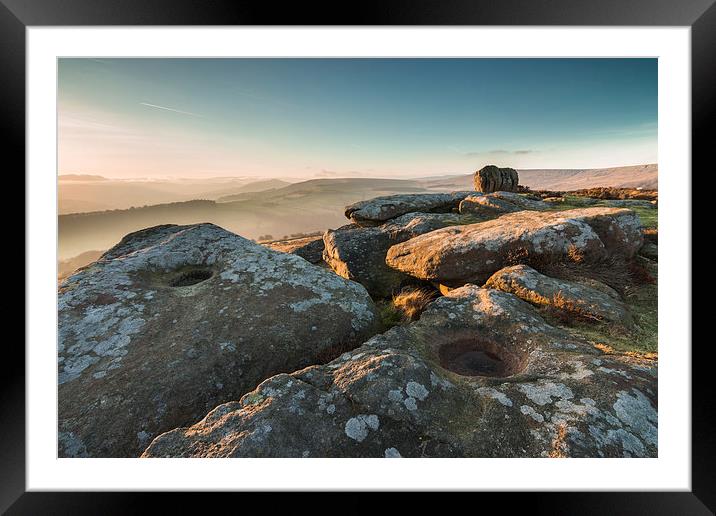  Carhead Rocks Sunset Framed Mounted Print by James Grant