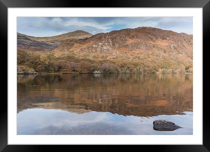  Llyn Dinas Reflections Framed Mounted Print by James Grant