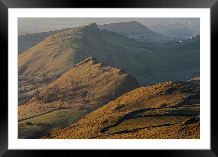  Chrome and Parkhouse Hill Sunset Framed Mounted Print by James Grant