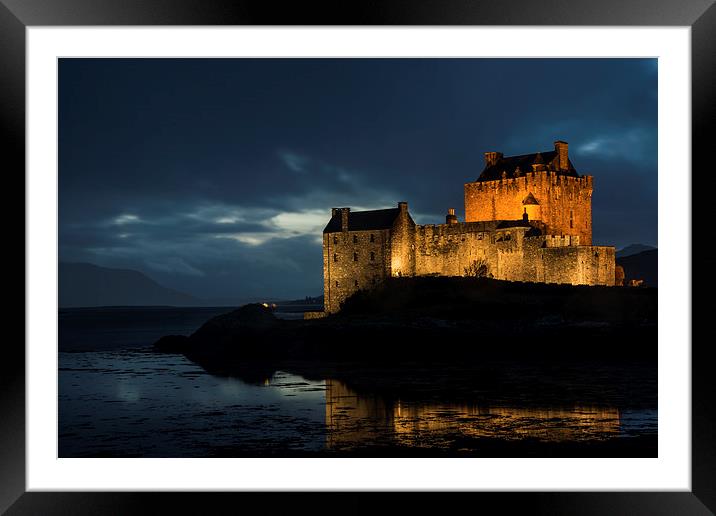  Eilean Donan Castle Dusk Framed Mounted Print by James Grant