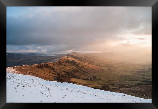  Great Ridge Sunrise Winter Framed Print by James Grant