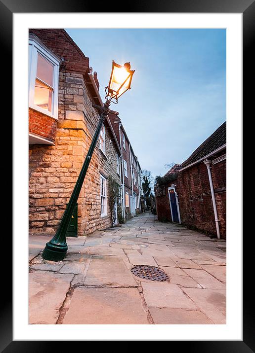  Lincoln Leaning Lampost Framed Mounted Print by James Grant