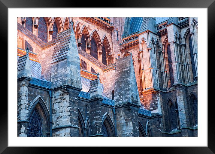  Lincoln Cathedral Framed Mounted Print by James Grant