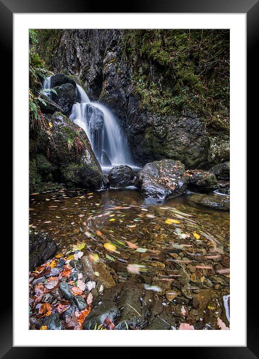  Lodore Falls Framed Mounted Print by James Grant