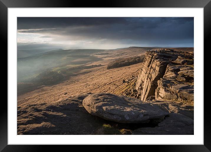  Stanage Edge Framed Mounted Print by James Grant