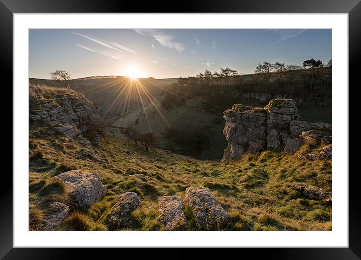  Parsons Tor Sunrise Framed Mounted Print by James Grant