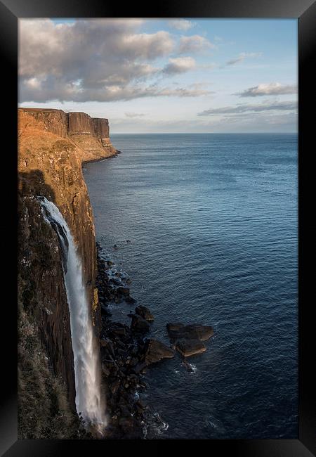  Kilt Rock Waterfall Framed Print by James Grant