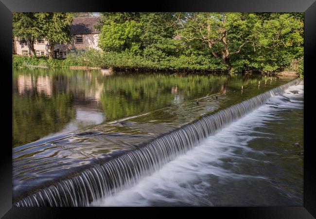Bakewell Weir Framed Print by James Grant