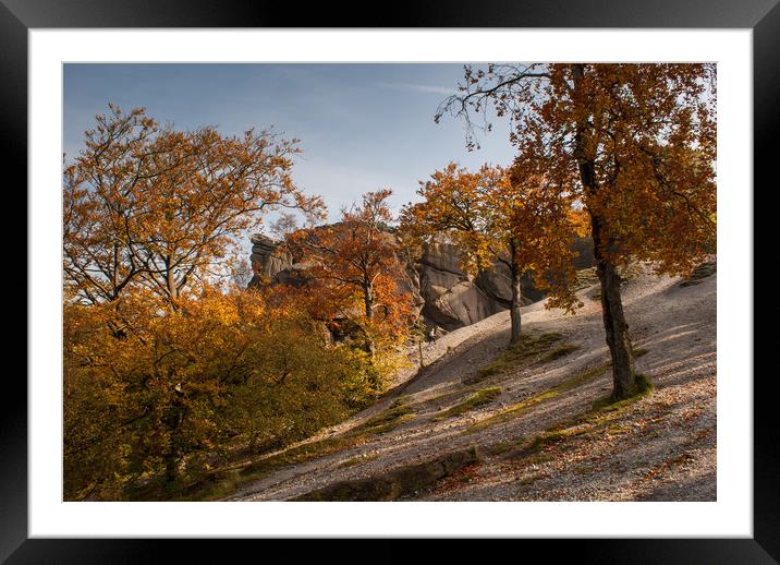 Black Rocks at Autumn Framed Mounted Print by James Grant