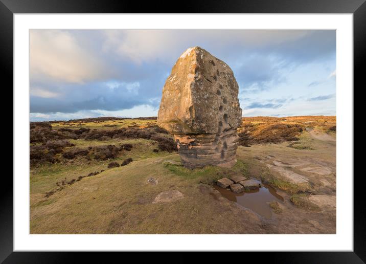 Cork Stone - Stanton Moor Framed Mounted Print by James Grant