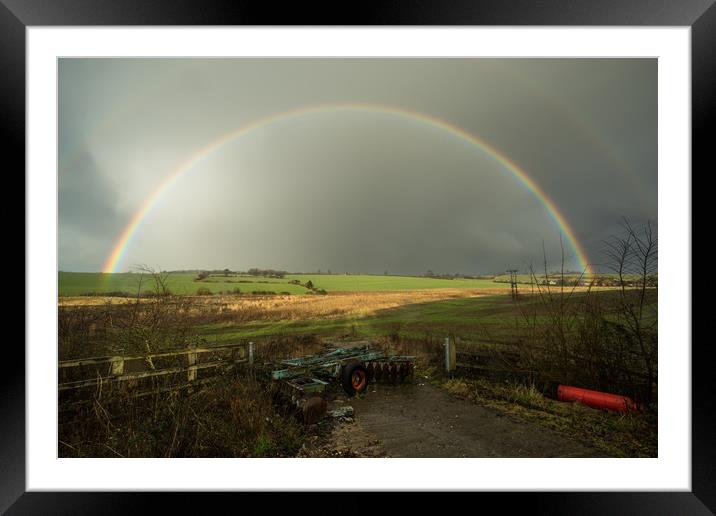 Luton Rainbow Framed Mounted Print by James Grant