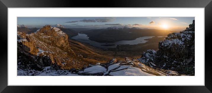 Stac Polliadh Sunset Framed Mounted Print by James Grant
