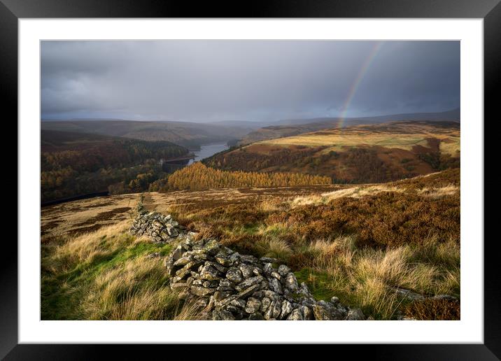 Abbey Bank Rainbow -  Framed Mounted Print by James Grant