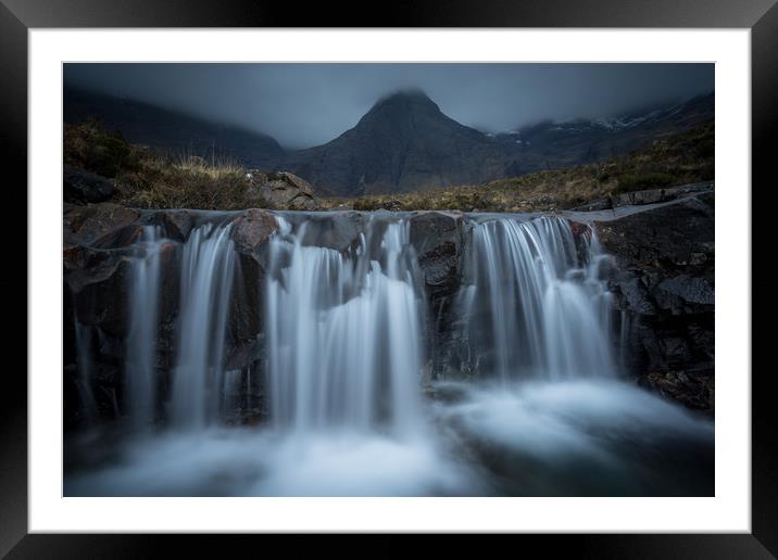 Fairy Pools Waterfall  Framed Mounted Print by James Grant