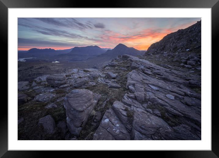 Sgorr Tuath Dawn  Framed Mounted Print by James Grant