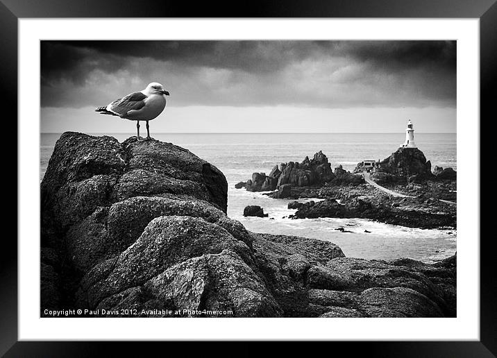 The lighthouse keeper Framed Mounted Print by Paul Davis