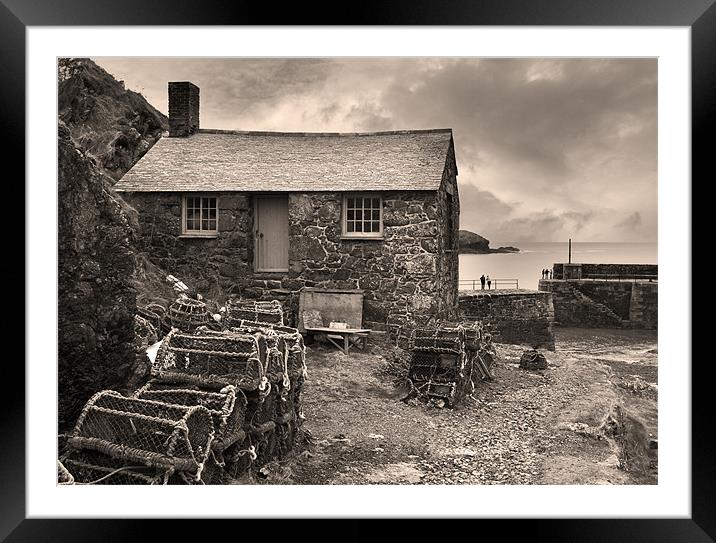 Mullion Cove Framed Mounted Print by Paul Davis