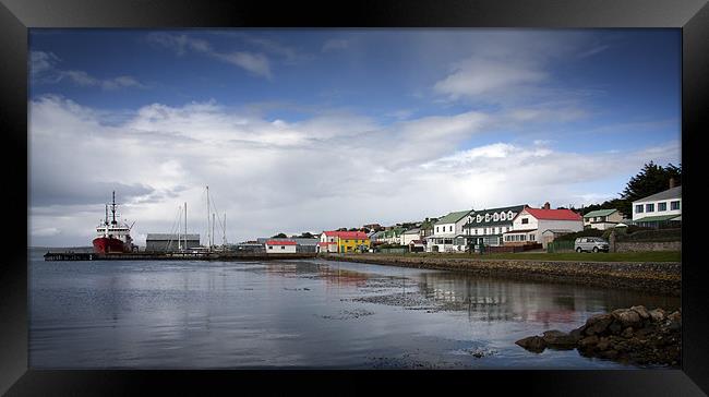 Stanley seafront Framed Print by Paul Davis