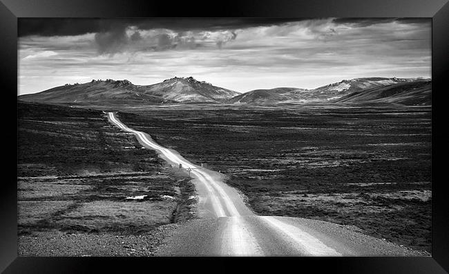 Road to Port San Carlos Framed Print by Paul Davis