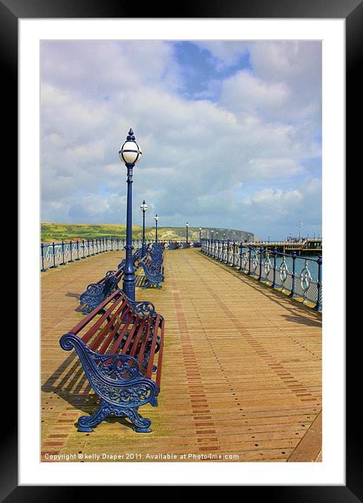 Swanage Pier Framed Mounted Print by kelly Draper